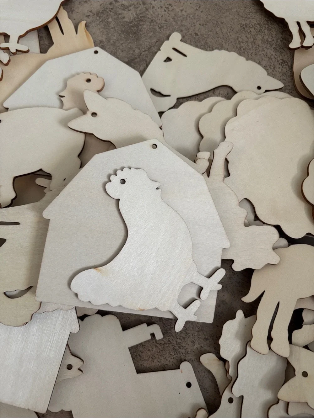 Farmhouse Wood Cutout Pieces for arts and crafts